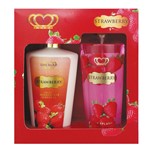 Hidratante Creme Corporal + Body Splash Strawberry Secret 250ml - Love Secret