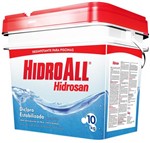 Ficha técnica e caractérísticas do produto Hidrosan Dicloro Desinfetante para Piscinas Hidroall -10 Kg