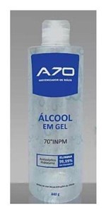 Ficha técnica e caractérísticas do produto Higienizador Álcool em Gel 70º A70 440 G - N/A