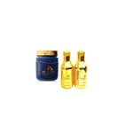 Ficha técnica e caractérísticas do produto Hobety Banho de Ouro - TRIO Shampoo e Hidratante 300g + Máscar 750g