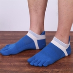 Ficha técnica e caractérísticas do produto Meias Cinco toed Homens alta Elastic Cinco dedos Dividido Toe Socks