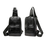 Ficha técnica e caractérísticas do produto Homens Casual USB Elegante carregamento Bolsa de Ombro PU Crossbody para Outdoor Sports Fashion bag