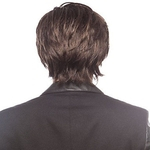 Ficha técnica e caractérísticas do produto Homens Fringe HairHair peruca Shaggy curta reta perucas completa