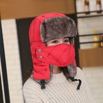 Ficha técnica e caractérísticas do produto Homens Inverno Engrosse lã Quente Cap Máscara cuidado da orelha para Outdoor EQUITAÇÃO Esqui