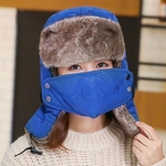 Ficha técnica e caractérísticas do produto SUM Homens Inverno Engrosse lã quente Cap Máscara Ear Care for Outdoor equitação esqui