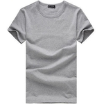Ficha técnica e caractérísticas do produto Homens Simples Casual cor sólida curta de algodão T-shirts de manga comprida Men's wear