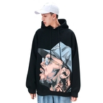 Ficha técnica e caractérísticas do produto Hoodie unisex Moda Hip Hop tamanho grande estilo solto Casal Casacos Grossos Fashion hoodies and sweatshirts