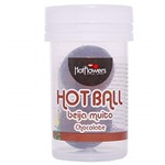 Ficha técnica e caractérísticas do produto Hot Ball Beija Muito 2un Hot Flowers - Chocolate