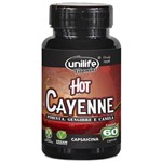 Ficha técnica e caractérísticas do produto Hot Cayenne (Pimenta, Gengibre e Canela) 60 cápsulas 500mg Unilife