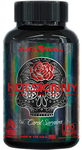 Ficha técnica e caractérísticas do produto Hotskinny 60Caps Black Skull
