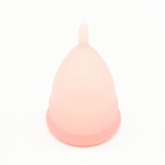 Ficha técnica e caractérísticas do produto Hun Infantil  Feminino Portátil Silicone Menstrual Cup Lady menstruação Cup espiral Burr Handle
