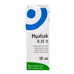 Ficha técnica e caractérísticas do produto Hyabak União Química 10ml Solução Oftálmica