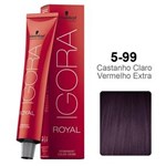 Ficha técnica e caractérísticas do produto Igora Royal 5-99 Castanho Claro Violeta Extra