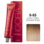 Ficha técnica e caractérísticas do produto Igora Royal 8-55 Louro Claro Dourado Extra