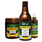 Ficha técnica e caractérísticas do produto Ilike Kit Biotônico Capilar Shampoo 500ml Máscara 250g Spray 100ml