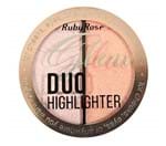 Ficha técnica e caractérísticas do produto Iluminador Glow Duo Highlighter Ruby Rose HB-7522 Cor 3