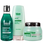 Ficha técnica e caractérísticas do produto INATIVO Kit Bien Professional Ciment Repair Shampoo, Máscara e Leave-In - Bien Professional