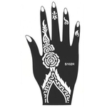 Ficha técnica e caractérísticas do produto India Henna Mehndi Tatuagem Temporária Stencil Kit Para Mulheres Mão Body Art Decalque