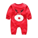 Ficha técnica e caractérísticas do produto Infant Baby Cartoon Animal Romper Jumpsuits Long Sleeve Cute Toddler Boy Girl Clothing