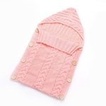 Ficha técnica e caractérísticas do produto Infante recém-nascido Bag Knit Crochet gavetas Enrole Swaddling Blanket dormir