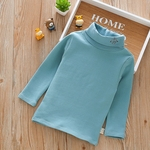 Ficha técnica e caractérísticas do produto LAR Infantil alta Collar Cotton manga comprida Bottoming parte superior da camisa