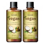 Ficha técnica e caractérísticas do produto INOAR Vegan Kit Shampoo e Condicionador Vegano - 2x500ml