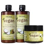 Ficha técnica e caractérísticas do produto Inoar Vegan Tratamento Salon Kit (3 Produtos)