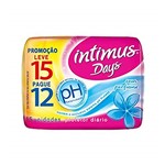 Ficha técnica e caractérísticas do produto Intimus Protetor Diário Days, Cuidado Diário Sem Perfume Sem Abas, 15 Unidades