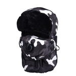 Ficha técnica e caractérísticas do produto Chapéu Inverno Engrosse Plush Windproof Hat Quente Máscara Pescoço Proteção de orelha Chapéu de Equitação Outdoor