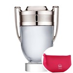 Ficha técnica e caractérísticas do produto Invictus Paco Rabanne Eau de Toilette - Perfume Masculino 100ml+Beleza na Web Pink - Nécessaire