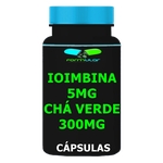 Ficha técnica e caractérísticas do produto Ioimbina 5mg c/ Chá Verde 300mg 2 X 60 Capsulas