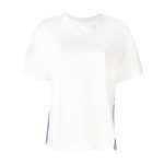 Ficha técnica e caractérísticas do produto Izzue Camiseta com Recorte de Listras - Branco
