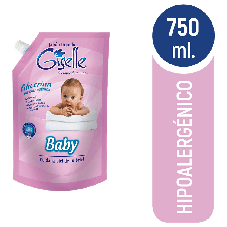 Ficha técnica e caractérísticas do produto Jabón Líquido Baby Giselle 750 Ml