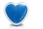 Ficha técnica e caractérísticas do produto Jacki Design Espelho de Bolsa Coração Cor Azul