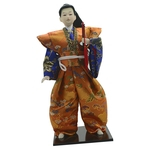 Ficha técnica e caractérísticas do produto Japonês Samurai Boneca Artes Artesanato Humanóide Boneca Decoração De Escritório Em Casa Presente B