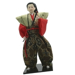 Ficha técnica e caractérísticas do produto Japonês Samurai Boneca Artes Artesanato Humanóide Boneca Decoração De Escritório Em Casa Presente C