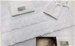 Ficha técnica e caractérísticas do produto Jogo Banho Paris Gigante Bordado 5 Peças - Branco