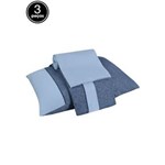 Ficha técnica e caractérísticas do produto Jogo de Cama Solteiro Lynel 3 Peças Jeans - Azul