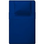 Ficha técnica e caractérísticas do produto Jogo de Cama Solteiro 3 Peças Azul Royal - Ecaza
