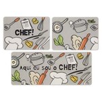 Ficha técnica e caractérísticas do produto Jogo de Cozinha Jolitex Linha Gourmet 3 Peças Chef