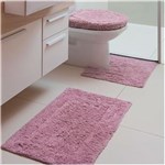 Ficha técnica e caractérísticas do produto Jogo Tapete de Banheiro Capri Mirante Flamingo 3 Peças