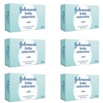 Ficha técnica e caractérísticas do produto Johnsons Baby Milk Sabonete 80g (Kit C/06)