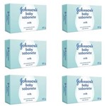 Ficha técnica e caractérísticas do produto Johnsons Baby Milk Sabonete 80g - Kit com 06