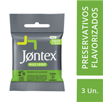 Ficha técnica e caractérísticas do produto Jontex Preservativo Camisinha Maça Verde 3 Unidades