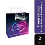 Ficha técnica e caractérísticas do produto Jontex Preservativo Camisinha Orgasmo em Sintonia 2 Unidades