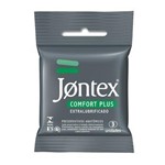 Ficha técnica e caractérísticas do produto Jontex Preservativo Lubrificado Confort Plus 3 Unidades