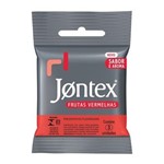 Ficha técnica e caractérísticas do produto Jontex Preservativo Lubrificado Frutas Vermelhas 3 Unidades