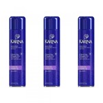 Ficha técnica e caractérísticas do produto Karina Crystal Complex Hair Spray Forte 400ml (Kit C/03)