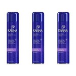 Ficha técnica e caractérísticas do produto Karina Crystal Complex Hair Spray Forte 400ml - Kit com 03