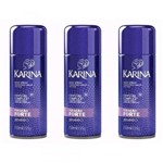 Ficha técnica e caractérísticas do produto Karina Crystal Complex Hair Spray Forte 250ml (Kit C/03)